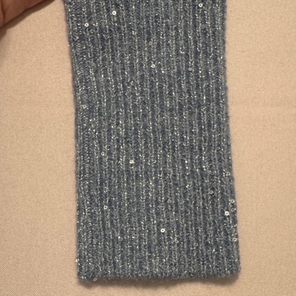 Lilly Pulitzer Morgen Sequin Sweater Dress Boca Blue Metallic NWOT XS - Picture 8 of 9